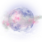 月亮＋云层png素材/关注一下温酒叭