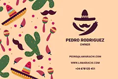 pedro餐饮业名片