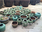 绿釉陶瓷罐古玩陶瓷器老陶罐古玩古董包老民俗老物件单色绿釉罐-淘宝网
