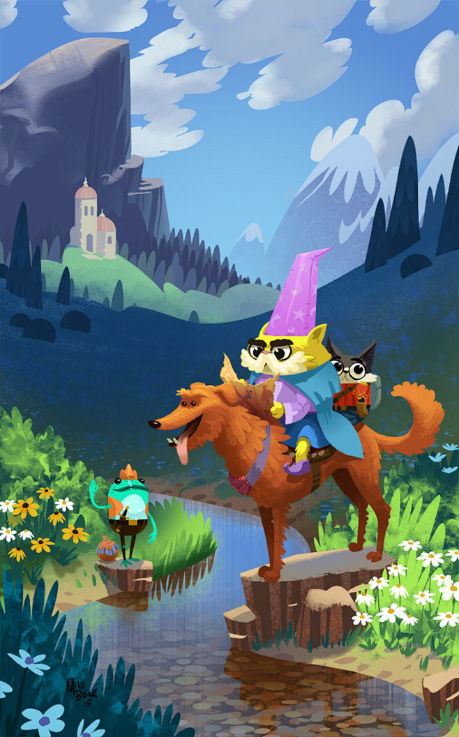 Wizard Cats! by bear...