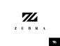 Zebra Logo展开信分裂领导者奢侈品牌品牌标志z时尚服装斑马