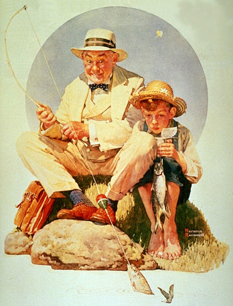 美国画家Norman Rockwell绘...