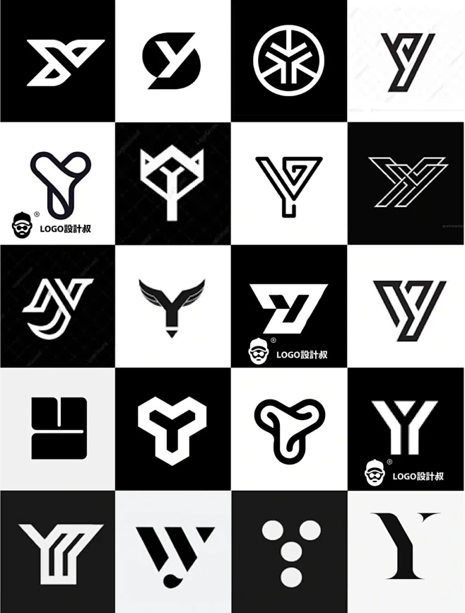 灵感采集⭐300个字母Y元素图形logo设计分享_2_设计叔logo设计_来自小红书网页版-花瓣网