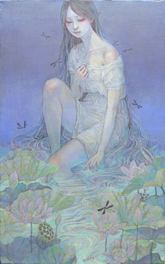 肖姗泓采集到日本插画家 平野実穂(Miho Hirano) 绘画作品