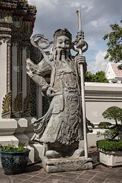 泰国曼谷的巨型卧佛寺
