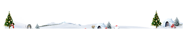 免扣背景PNG素材#雪景 圣诞树 礼物#