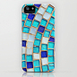 Blue Tiles - an abstract photograph. iPhone & iPod Case