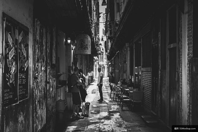 街 胡同 城市 咖啡厅 栏 餐厅