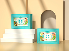 朝与飞品牌设计-赵飞采集到艾草包装设计、包装设计、国潮插画包装设计