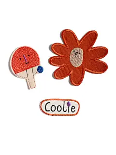 Patch for ironing | Patch flower, ping pong bat, coolie