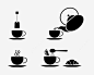 倒茶icon图标 绿茶 茶 茶叶 茶叶袋 茶壶 茶杯 马克杯 黑色 UI图标 设计图片 免费下载 页面网页 平面电商 创意素材