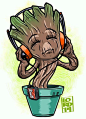 guardians-of-the-galaxy_by-lord-mesa_dancing-groot: 