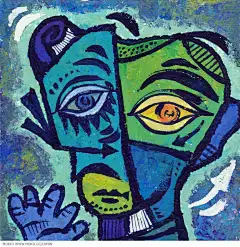 绿色  蓝色  橘色调构成整体
自然  流畅