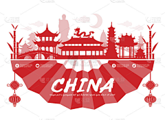 飞画狮采集到古风建筑构图参考