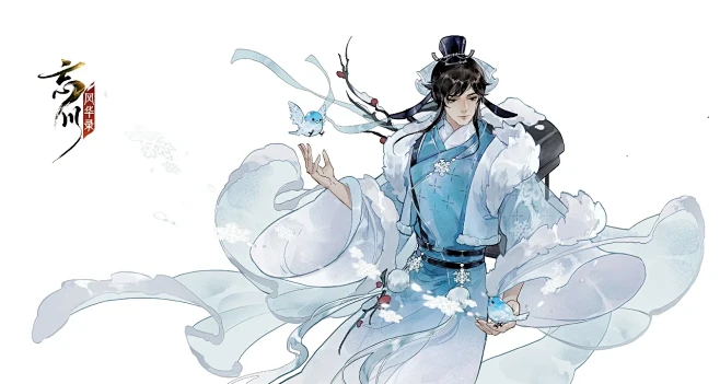 多年前绘制的忘川风华录杜甫照影立绘 - 小红书-花瓣网