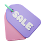 Sale Tag 3D Illustration