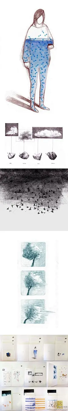 插画 I 上海旅英插画师富雨萌的插画绘本《有节奏的故事》这是旅英设计师富雨萌的插画绘本《有节奏的叙事》。她经常从音乐中得到灵感而去创作。这本书也是以音乐为出发点，从形式上探索如何通过插画叙事来表现音乐的韵律感。看更多：http://t.cn/z88kuGr