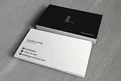 黑白色系 名片设计