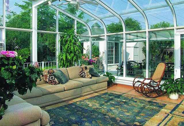 玻璃客厅阳光房实拍装修效果图片