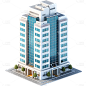 立体3D大楼建筑大厦办公楼元素