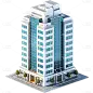 立体3D大楼建筑大厦办公楼元素