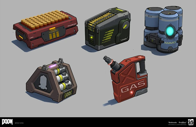 Doom 2016 Ammo Pickups, Bryan Flynn : Doom 2016 Ammo Pickups by Bryan ...