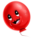 可爱的红色气球图标 iconpng.com #Web# #UI# #素材#