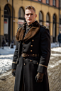 01272-2944895692-A handsome German male officer stood in the square of a European town, Put hands in pants pockets during,With fur coat on the sh