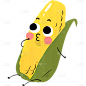 果蔬通用涂鸦插画拟人蔬菜元素