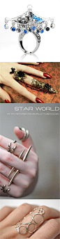  摄影 戒指 饰品 美妆造型 人物-塑材-明星  *-*复古个性戒指