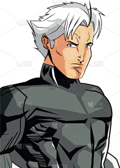 肖像,力量,男性,图标,分离着色,勇气,男人