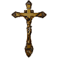 欧式耶稣雕像基督教十字架墙面装饰摆件天主教复古西餐厅挂墙树脂-淘宝网