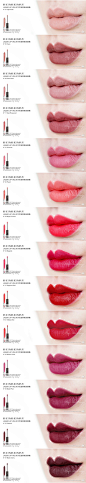 #Milky唇膏试色# 【BURBERRY LIQUID LIP VELVET/巴宝莉哑光唇釉】01/05/09/17/21/24/29/33/37/41/45/49/53/57全14色试色 总的来说这次的巴宝莉哑光唇釉在颜色的表现上可圈可点，每一个颜色都能做到很高级，显色优越覆盖力强，而且易涂抹均匀，除了刷头比较毛绒绒导致边线会有点毛躁以外。都还是很好掌 ​​​​...展开全文c