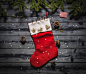 top view of a santa's red sock on dark boards by Andrey Aboltin on 500px