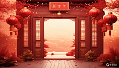 小~丫采集到AI红色活动背景