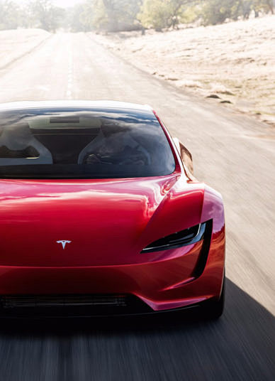 Tesla roadster front