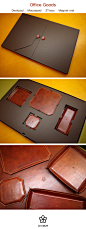 Office Goods : desk pad : 600 X 400tray1 : 200 X 80tray2 : 150 X 150magnet pad : 100 X 100 Chestnut Vegetable...