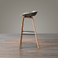 特价现代简约丹麦北欧风个性时尚创意吧椅吧凳设计师实木PP酒吧椅-淘宝网
