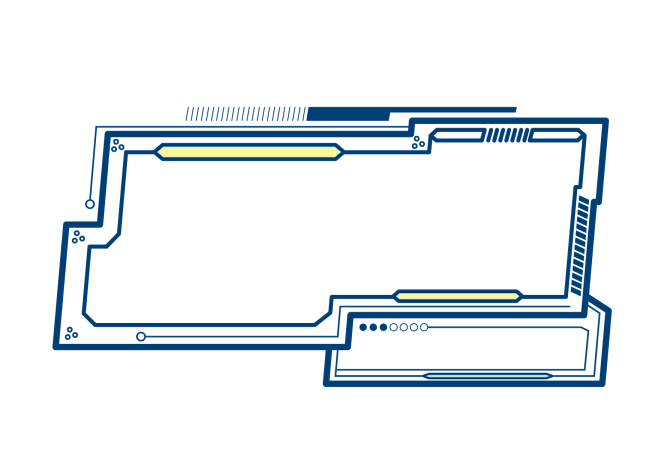未来科技人工智能不规则边框元素设计PNG...