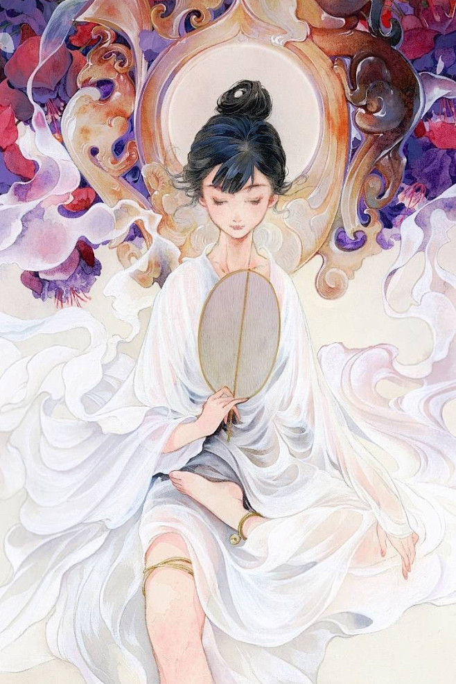 山海經-常羲：有女子方浴月。帝俊妻常羲，生月十有二，此始浴之。有玄丹之山。有五色之鳥，人面有髮。爰有青鴍、黃鷔，青鳥、黃鳥，其所集者其國亡。