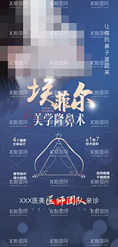 隆鼻海报  - 源文件下载【酷图网】隆鼻,鼻整形,鼻部整形,美鼻,俏鼻,整形海报,鼻部结构图,鼻型,美学,美女,医美素材,医美海报,