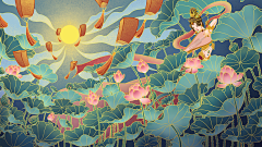 夏尔830采集到二十四节气插画