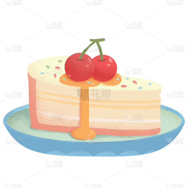 卡通甜品插画主题元素