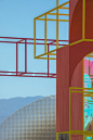 architensions takes to coachella to create a ‘playground’ installation in the desert