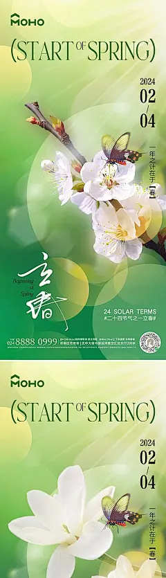【素材能量站】节气 立春 春天 春分 鲜花 二十四节气 生机 花 阳光 蝴蝶 |1032658 