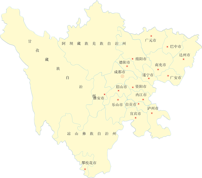 四川省 矢量地图 地图 其他元素免抠pn...