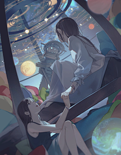 四月仙采集到插画女