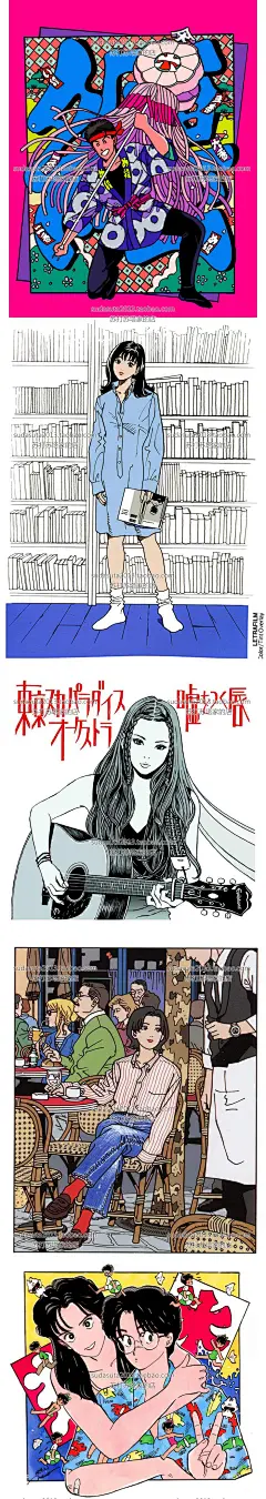 940张复古日本漫画CG插画电子图片素材和风少女MM怀旧-淘宝网