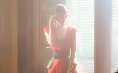 古力娜扎性感圣诞写真桌面壁纸