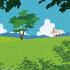 Haannaaa采集到插画-风景